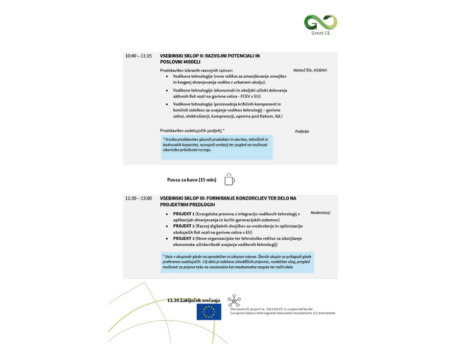 Vodik 2026: povezovanje podjetij za razvoj projektov in formiranje konzorcijev